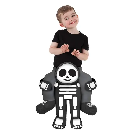 Skeleton Toddler Piggyback Costume {1}