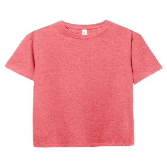 Threadfast Apparel&reg; Youth Ultimate CVC T-Shirt RED HEATHER {1}