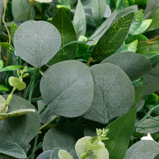 Northlight Silver Dollar and Seeded Eucalyptus Artificial Christmas Garland - 10' x 15" - Unlit Green {6}