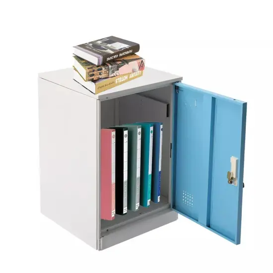 Metal Storage Locker Cabinet Steel Single-Door For Employee Office School 2* Key {1}