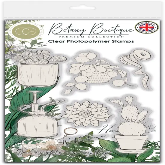 Craft Consortium Clear Stamps-Cactus, Botany Boutique {1}