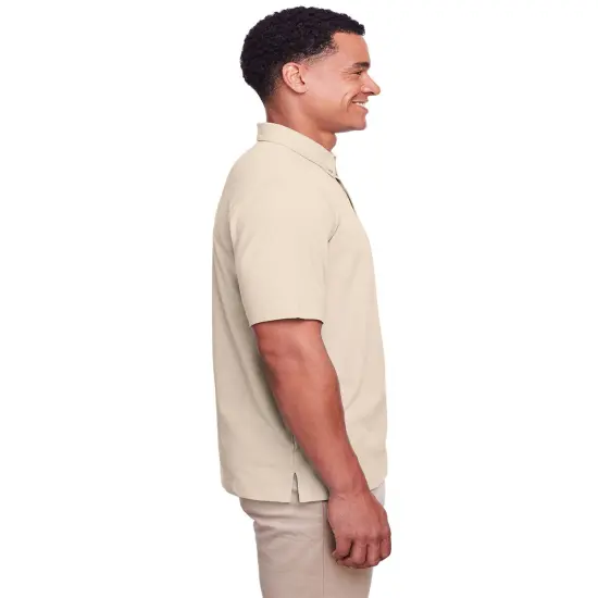 UltraClub&reg; Men's Lakeshore Stretch Cotton Performance Polo Jade {3}
