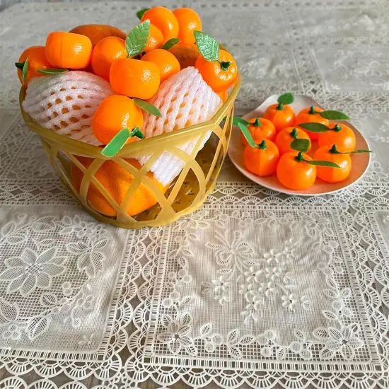 20pcs Mini Artificial Orange Birthday Fake Fruit Model Realistic Artificial Fruits {3}