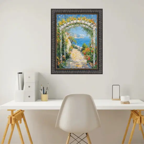 Wheat Leaf Ebony Gold Picture Frame 19x27 frame {5}