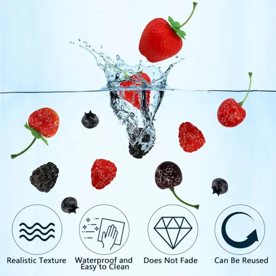 52 PCS Artificial Fake Fruit - Mixed Berries {2}