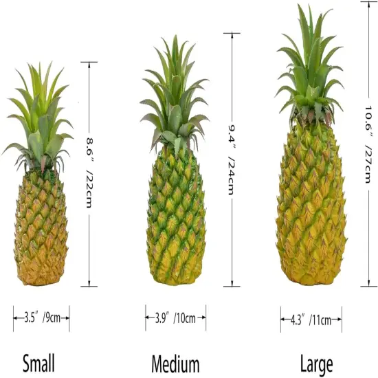 Artificial Pineapple -Simulated Fruit Decoration, Lifelike Fake Fruit Model {4}