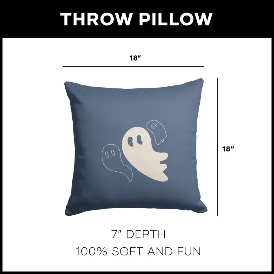 Halloween 18 Inch Throw Pillow Ghosties {5}