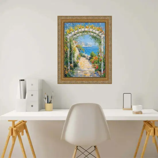 Victorian Antique Gold Orante Picture Frame 17x25 frame {6}