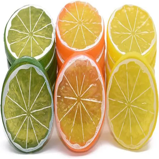 30 Pieces Simulation Lemon Slices {3}