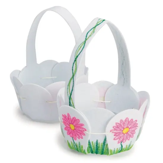 Color-Me&trade; Felt Petal Basket (Pack of 12) {1}