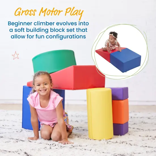 Crawl and Climb Playtime, Toddler Soft Foam Activity Playset, 6-Piece Assorted {3}