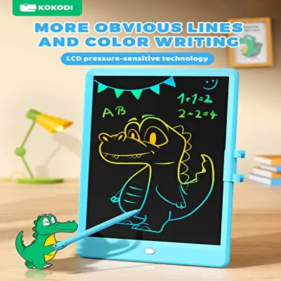 LCD Writing Tablet, 10 Inch Colorful Toddler Doodle Board Drawing Tablet, Erasable Reusable Electronic Drawing Pads, Educational and Learning Toy for 3-6 Years Old Boy and Girls {1}