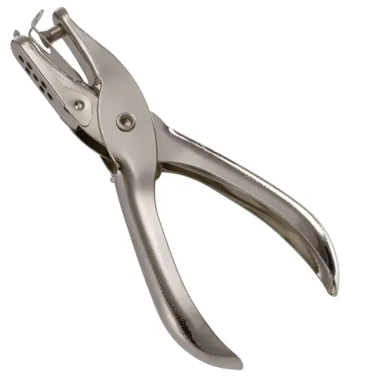 1- Hole Punch, 5 Sheet Capacity, Silver (90091) {2}