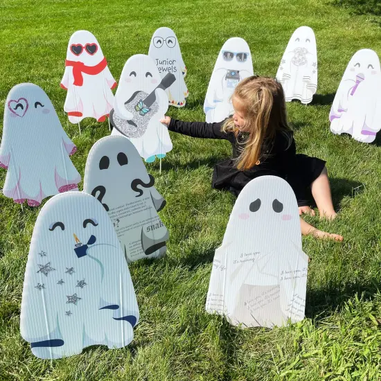 Big Dot of Happiness In My Spooky Era - Ghost Yard Sign Outdoor Lawn Decorations - Ghost Concert Halloween Party Yard Signs {3}