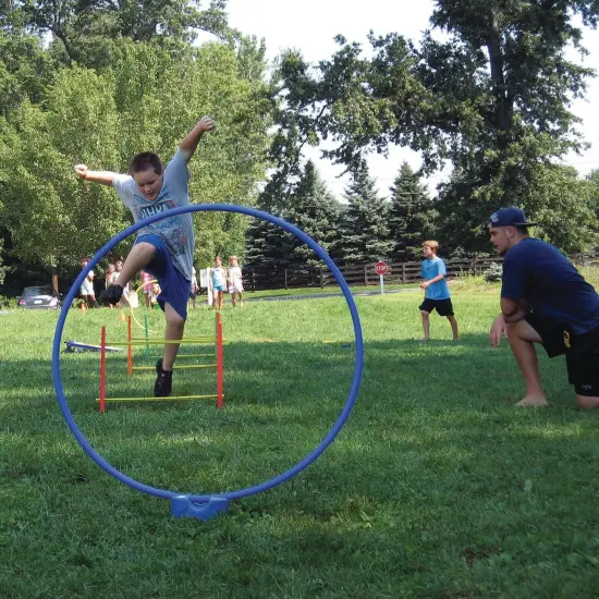 S&S Worldwide Adjustable Height Hurdles.Great for Field Day, PE Classes, and Backyard Fun for Kids.Also Suitable for Dog Training and Rehab. Includes 12 sides and 12 Cross Bars to make 6 Hurdles. {6}