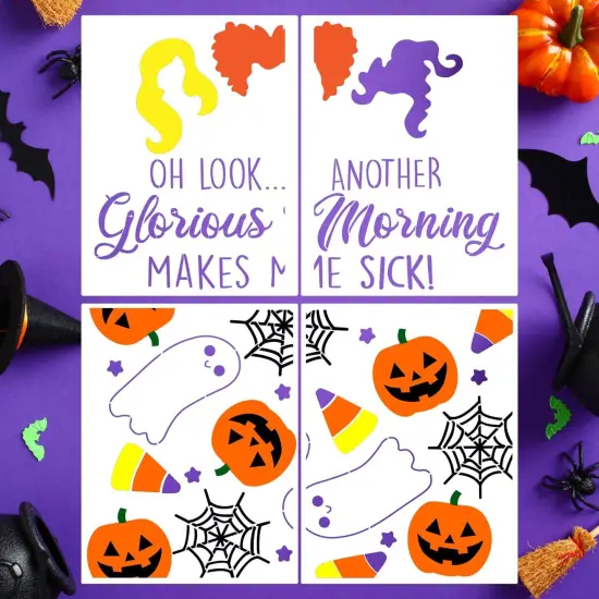 Halloween Stencils for Door Mats(Halloween Doormat 02) {1}