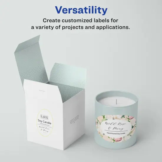 Avery Matte White Oval Labels, 4" x 6" {2}