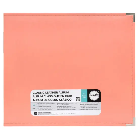 We R Classic Leather D-Ring Album 12"X12" {2}