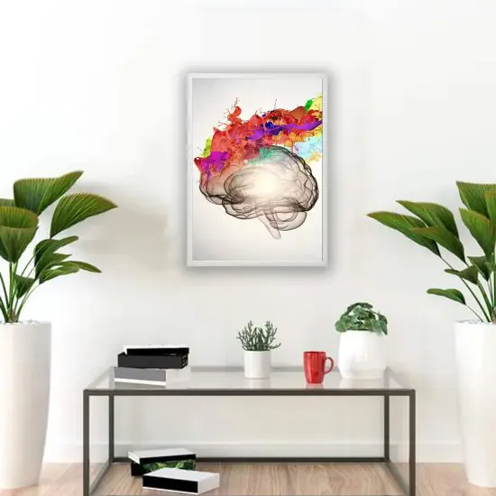 Large 19.75x27.5 White Picture Frame &ndash; Kid-Safe with Plastic Front Protection, Lightweight & Durable, Horizontal/Vertical Display, Compatible with ALFTA Adhesive Hook {2}