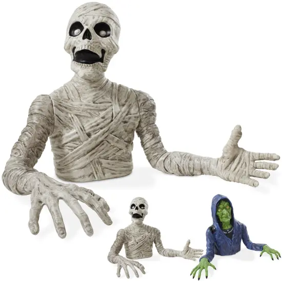 BOO BOX 36" Halloween Groundbreaking Decoration - Scary Outdoor Halloween Decor for Porch or Yard White {7}