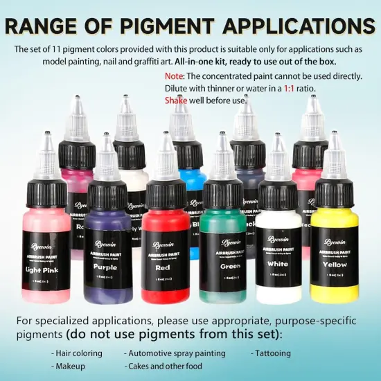 Upgraded Cordless Airbrush Kit with Compressor, Dual Action Trigger {4}