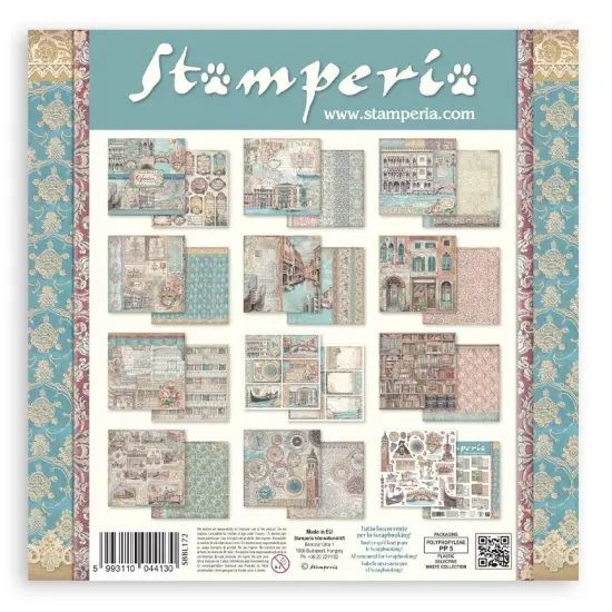 Stamperia Scrapbooking Pad 12"x12" 10/Pkg-Venice City of Art {2}