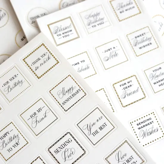 Mini Sentiment Stickers {4}