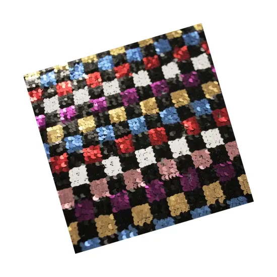 Glistenup Stretch Mesh Sequin Fabric {3}