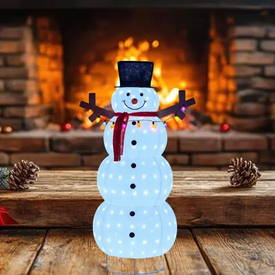 60 Inch Plush Lantern Snowman, Christmas Holiday Decor, Indoor Outdoor Use {3}