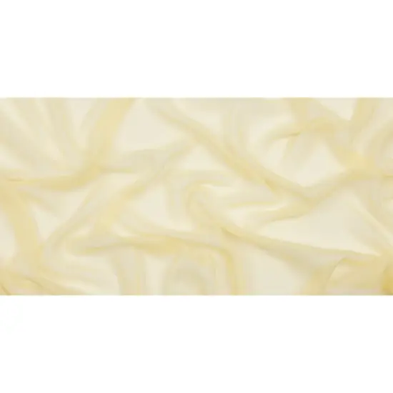 1 Yard Premium Chiffon Solid French Vanilla Fabric Lightweight 44 Inch Width {3}