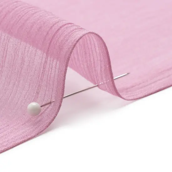 1 Yard Regal Orchid Crinkled Silk Chiffon Fabric Sheer Lightweight Material, 43 Inches Wide {2}