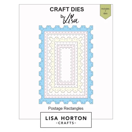 Lisa Horton Crafts Nested Dies-Postage Layers {1}