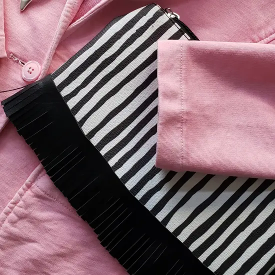 5 Yards of 4" Premium Vegan Leather Fringe Trim | 5 yard cut Black {7}