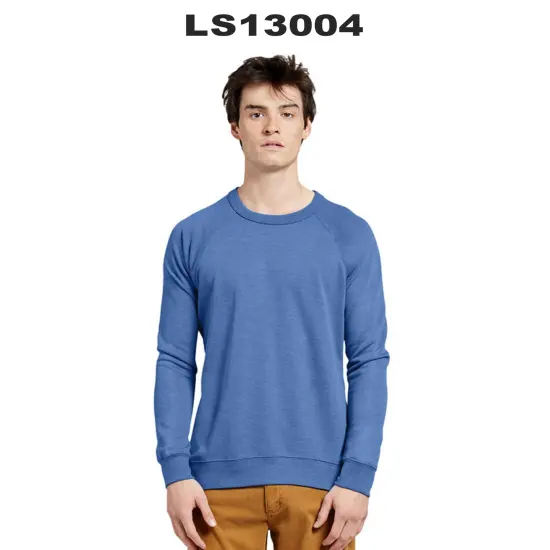 Lane Seven&reg; Unisex French Terry Crewneck Sweatshirt HEATHER ROYAL {5}