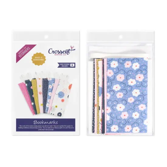 Crosscut Sewing Co.&reg; Bookmark Sewing Project Kit for Beginners Cozy floral {2}