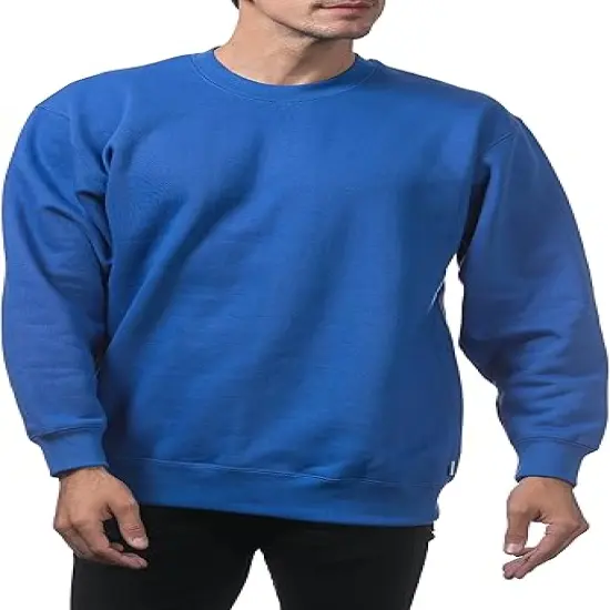 Men's Crew Neck Fleece Pullover Sweater| RADYAN&reg; MAROON {4}