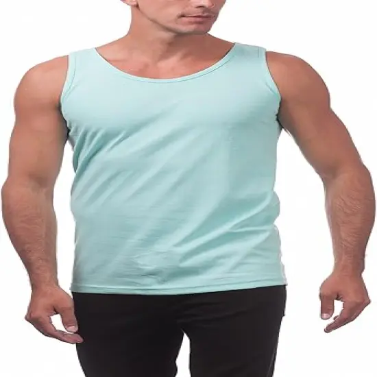 Men's Cotton Tank Top | RADYAN&reg; BLACK {4}