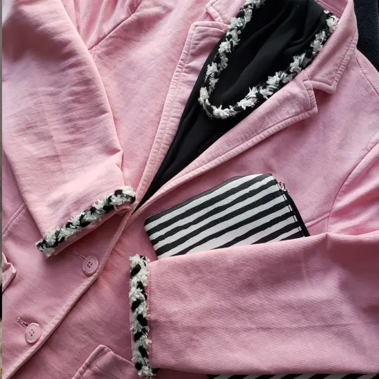 5 Yards of Tuan 5/8" Braided Sparkle Rope Trim | 5 yard cut Black Multi {4}