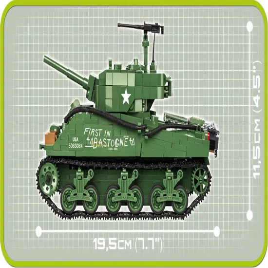 COBI Historical Collection Sherman M4A3E2 "Jumbo" Tank {4}