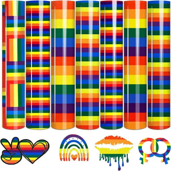 Pride Proud Heat Transfer Vinyl - 7 Sheets 10x12 {1}