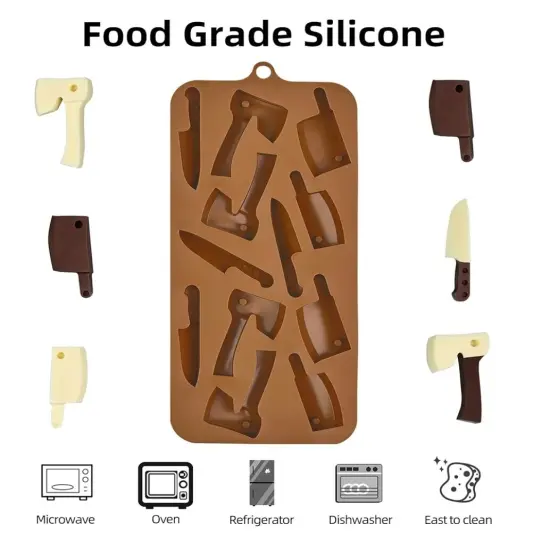 Halloween Knife & Cleaver Chocolate Silicone Mold {3}