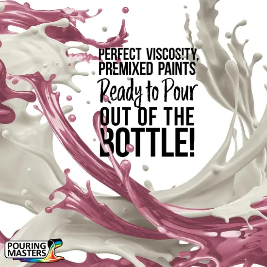 Pouring Masters Rose Pink Metallic Pearl Ready to Pour Acrylic Pouring Paint - Premium 32-Ounce Pre-Mixed Fluid Acrylic Paint - Fluid Art Supplies for Canvas, Wood, Paper, Tile & Rocks {2}