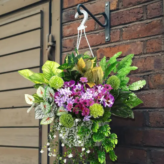 18 Pcs Outdoor Artificial Plants Flowers Summer Bushes {3}