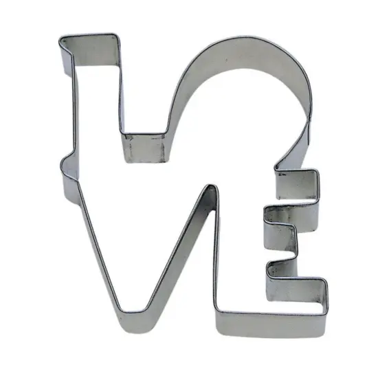 4.5&rdquo; LOVE Metal Cookie Cutter {1}