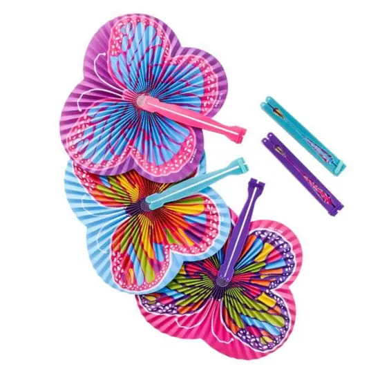 Butterfly Folding Fans 10 Inches Tall {3}