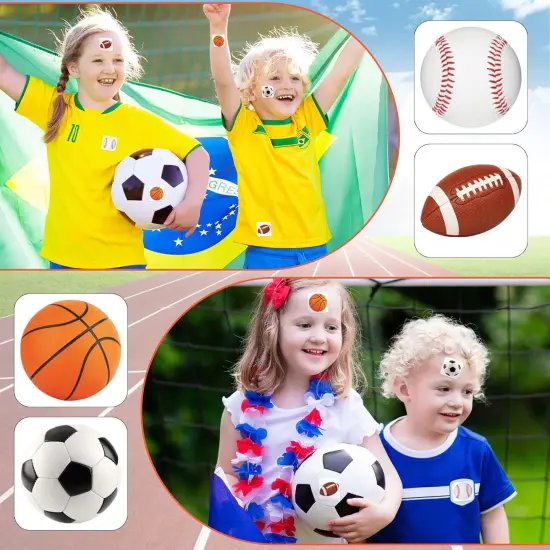 600 Pieces Sports Stickers for Kids Soccer Baseball Football Stickers Basketball Football for Kids Teacher for Ball Themed Birthday Party Classroom Decorations(Multiple Balls) {5}