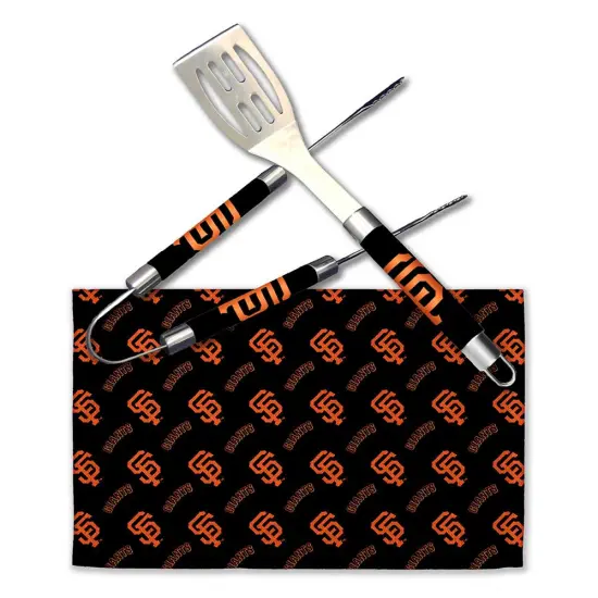 MLB 3-Piece BBQ Utensil Set 17.25 6 11 x 18 Inches San francisco giants {1}