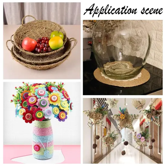 2mm 164ft(50m) Floral Iron Bind Stem Wire Paper Wrapped Rattan Rope Rustic Paper Twine for Flower Bouquets Wedding Gift Wrap Weaving Basket Vase Christmas Decoration, Light Brown {4}