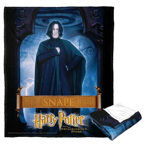 Warner Brothers Harry Potter Philosopher&rsquo;s Stone Silk Touch Throw Blanket Snape {1}