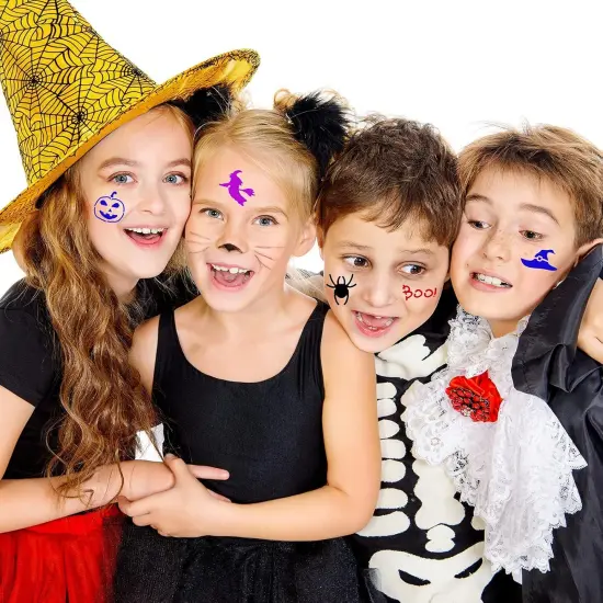 24 Pcs Halloween Face Paint Stencils Set Reusable Face Painting(Art,Painting) {2}